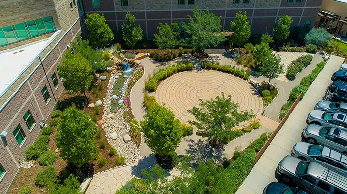 Outdoor space created by commercial landscaper in durango