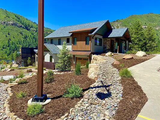 Residental landscape in Durango